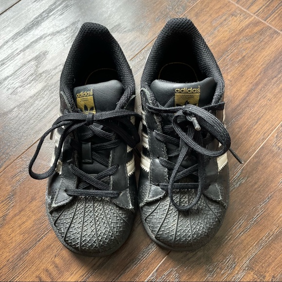 adidas Shoes Adidas Superstar Black With White Stripes Poshmark